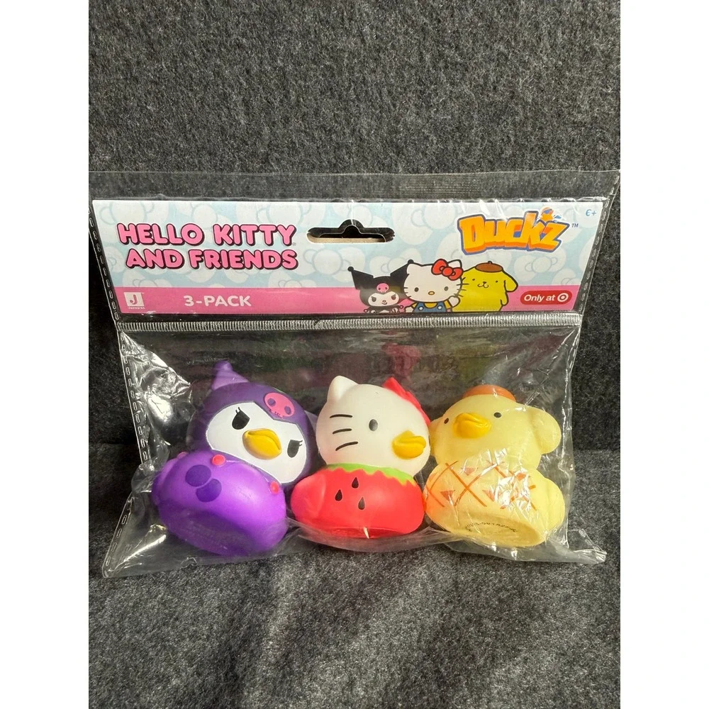 Hello Kitty and Friends Duckz 3-Pack Sanrio Rubber Ducks Set of 6 Exclusive